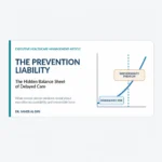 The Prevention Liability: The Hidden Balance Sheet of Delayed Care, an executive healthcare-management article by Dr. Samer Al-Diri.